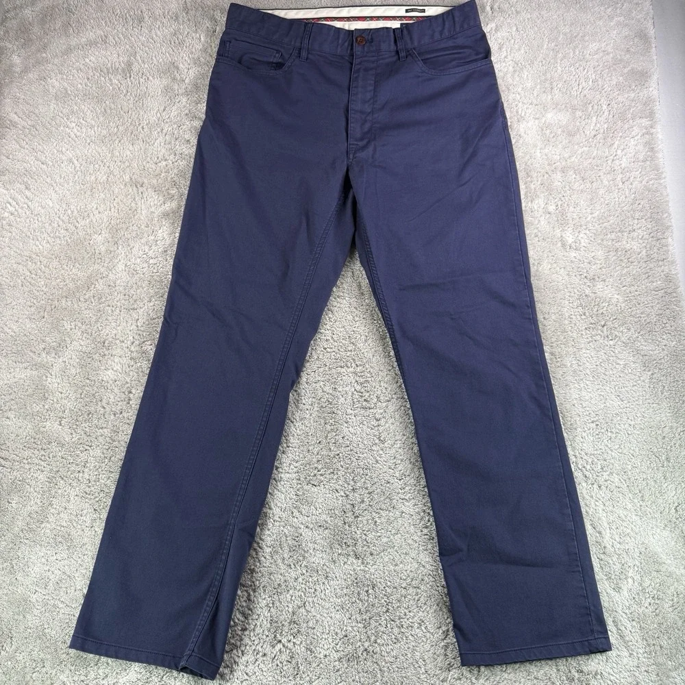 Polo Ralph Lauren Mens Golf Tailored-Fit Cotton Stretch Chino 32x30 Blue Navy